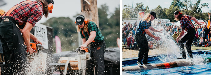 Don't miss the Timberworks Lumberjack Show at the Fair this summer