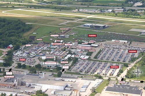 click here to view an aerial view of the fairgrounds