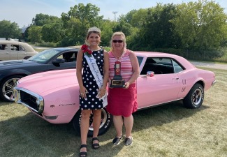 Marcia Golla - car show winner