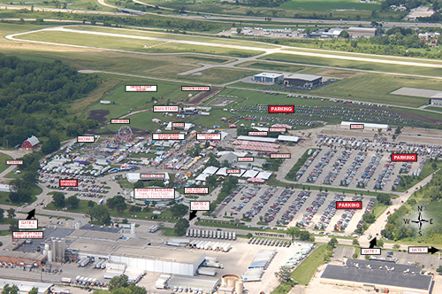 click here to view an aerial view of the fairgrounds