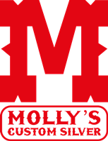 Molly's Custom Silver logo
