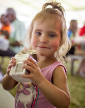 Girl with milk