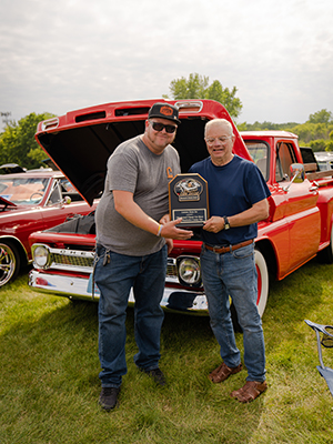 Kevin Larson - car show winner