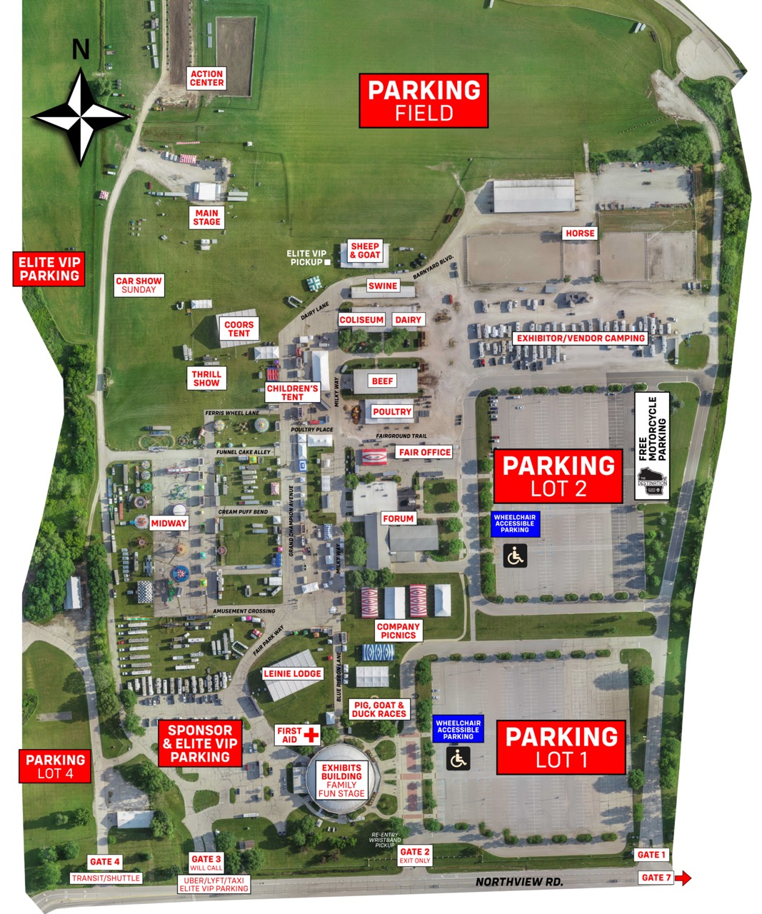 click here to view an aerial view of the fairgrounds